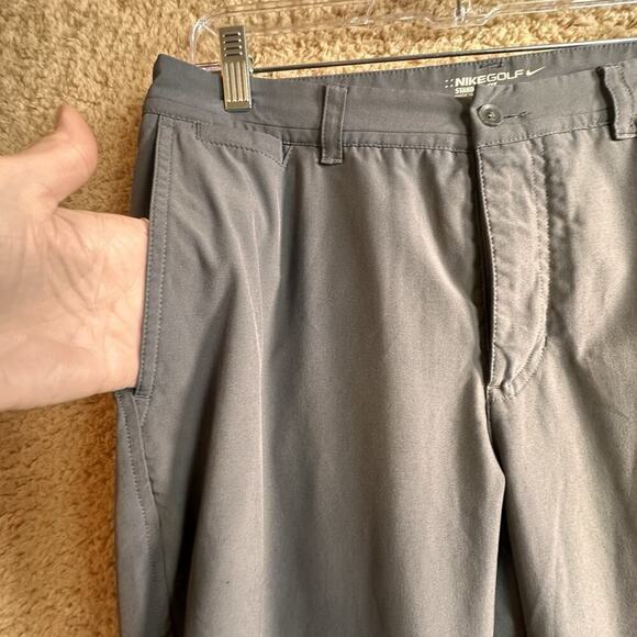 Nike Golf Pants Mens 32x30 Dri-Fit Standard Fit Performance Chino Slacks Gray - Picture 5 of 14